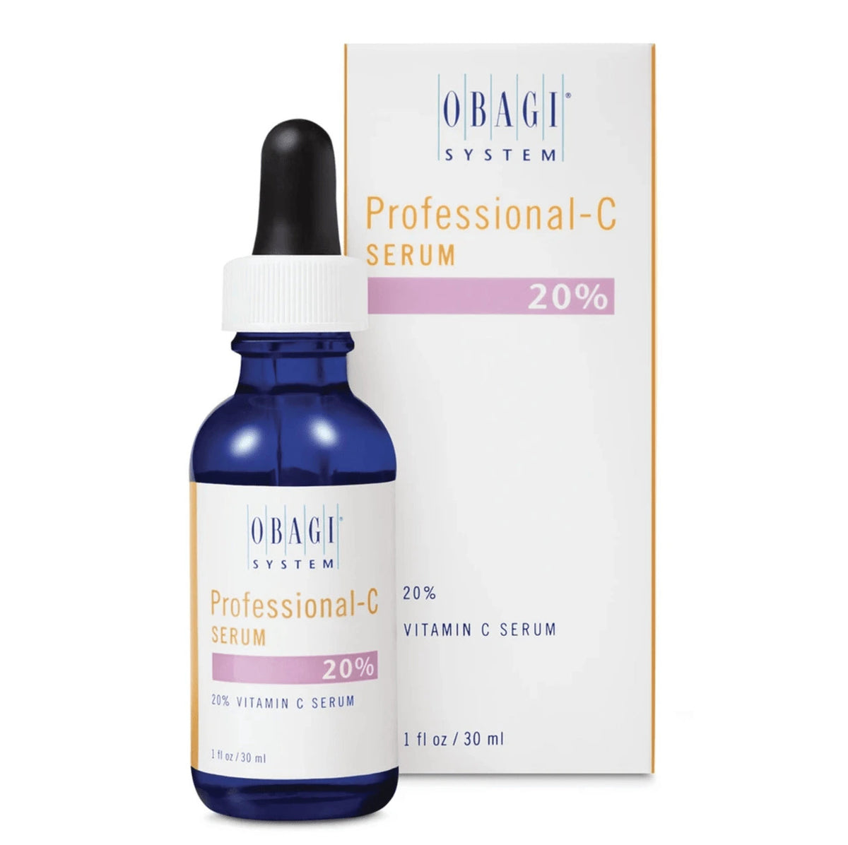 Obagi Professional-C Serum 20% vitamin C 30ml dropper bottle with box